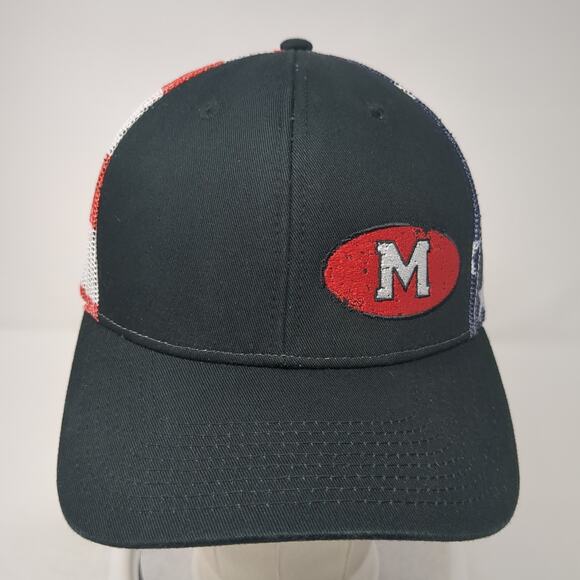 M Snapback Trucker Hat Multicolor OS Adjustable Patriotic Stars &Stripes Katl - Picture 2 of 8